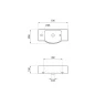 Мини-раковина Lavinia Boho Bathroom Sink 53 L 33311039 цвет Белый глянцевый