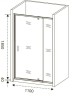 Душевая дверь Good Door Orion WTW-PD-110-C-CH 110 профиль Хром стекло прозрачное
