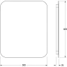 Зеркало Defesto Opti 50x60 DF 2803 с подсветкой 19W-4500К/Без выключателя/Нейтральный белый свет