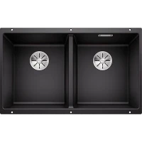 Кухонная мойка Blanco Subline 350/350-U 523574 Антрацит искусственный камень (литьевой мрамор) встраиваемый