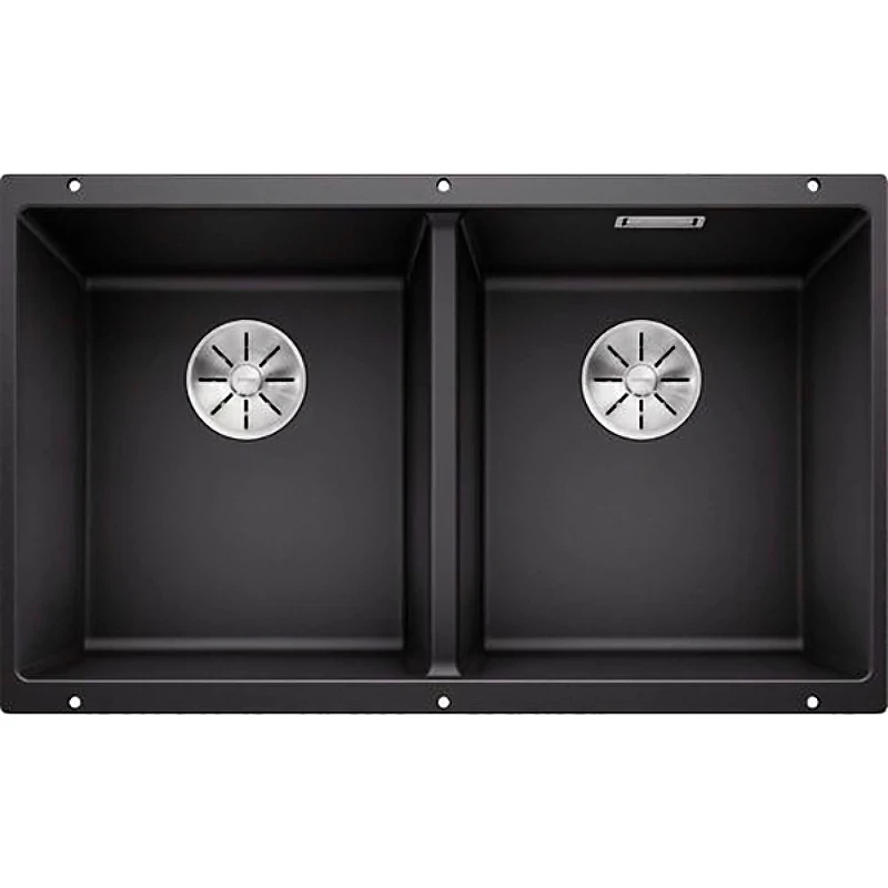 Кухонная мойка Blanco Subline 350/350-U 523574 Антрацит искусственный камень (литьевой мрамор) встраиваемый
