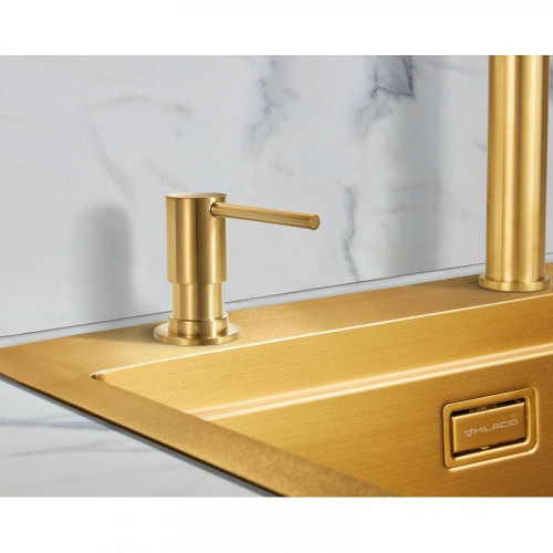 Дозатор для моющего средства Milacio Ultra MCU.934.GD цвет Золото брашированное