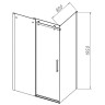 Душевой уголок Vincea Como-N 120x80 VSR-4CN8012CL профиль Хром стекло прозрачное