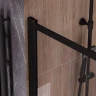 Шторка на ванну Reflexion Slider 90 RX15090CBL-21 профиль цвет Черный матовый стекло прозрачное