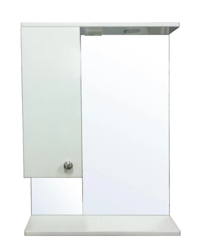 Зеркало со шкафом Loranto Моника 60 L CS00046934 с подсветкой цвет Белый