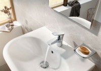 Смеситель для раковины Kludi Pure Solid 340280575 Хром латунь