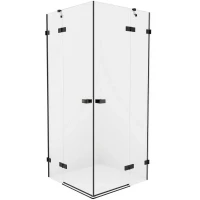 Душевой уголок New Trendy Avexa Black 100x100 EXK-1618 профиль Черный стекло прозрачное
