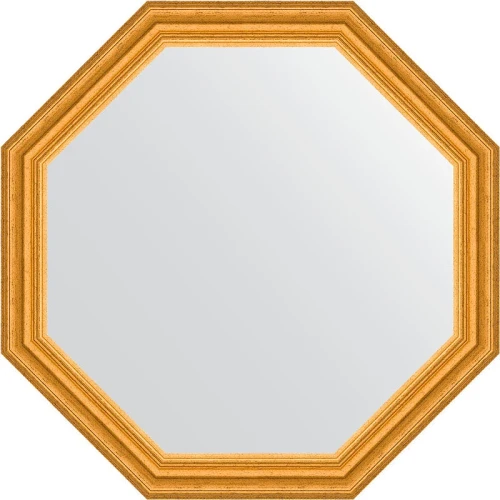 Зеркало Evoform Octagon 73х73 BY 3735 в багетной раме - Состаренное золото 67 мм стекло