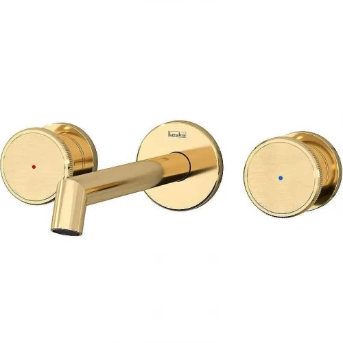 Смеситель для раковины Teska Grande Shine E5317 Золото