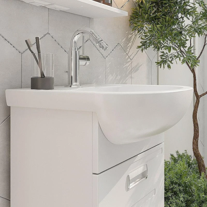 Тумба под раковину Volna Joli 50.1Y tpJOLI50.1Y-01 подвесная Белая