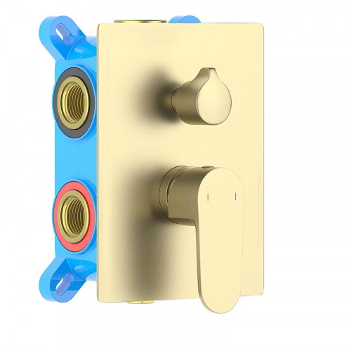 Смеситель для душа Aquatek Оберон AQ1247BG цвет Золото шлифованное