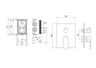 Смеситель для душа Aquatek Оберон AQ1247BG цвет Золото шлифованное