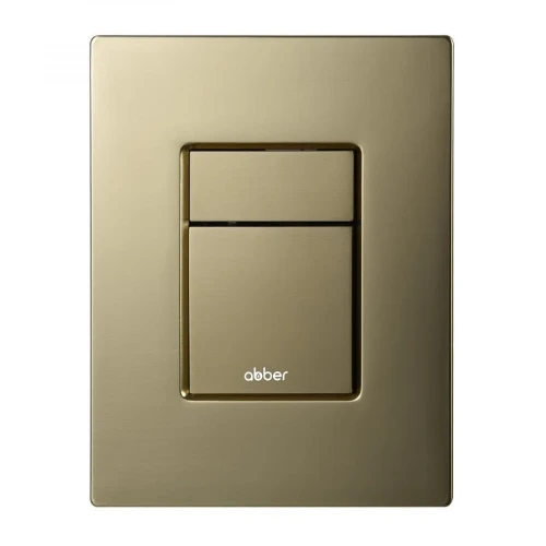 Кнопка смыва для инсталляции Abber AC0123BG цвет Золото брашированное