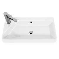 Раковина Dreja Slim Synergy 65 17065-KL Белая фаянс полувстраиваемая