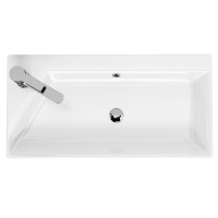 Раковина Dreja Slim Synergy 65 17065-KL Белая фаянс полувстраиваемая