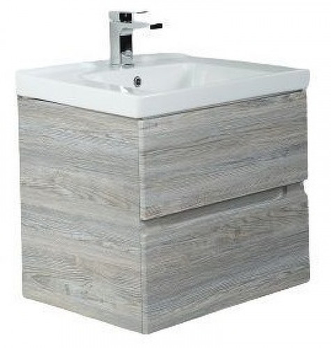 Тумба под раковину Art&amp;Max AM-Techno-600-2C-SO-LW635 подвесная Сосна МДФ / ЛДСП