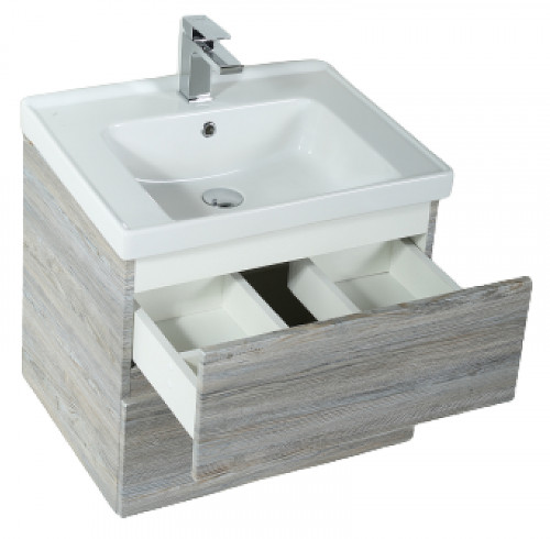 Тумба под раковину Art&amp;Max AM-Techno-600-2C-SO-LW635 подвесная Сосна МДФ / ЛДСП