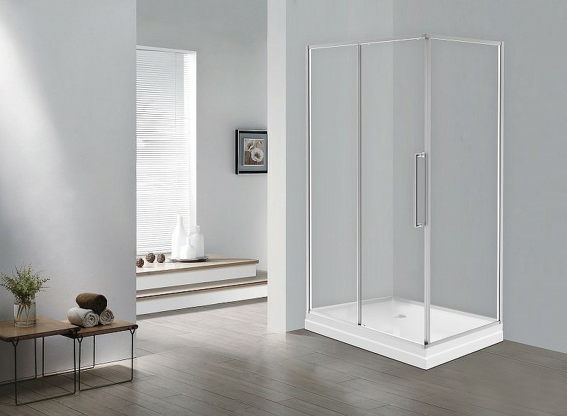 Душевой уголок Esbano Surf 120x80 ESOGS128PSC профиль Хром стекло прозрачное