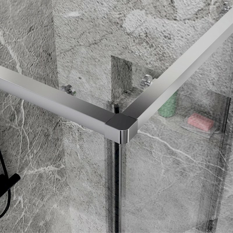 Душевой уголок Esbano Surf 120x80 ESOGS128PSC профиль Хром стекло прозрачное