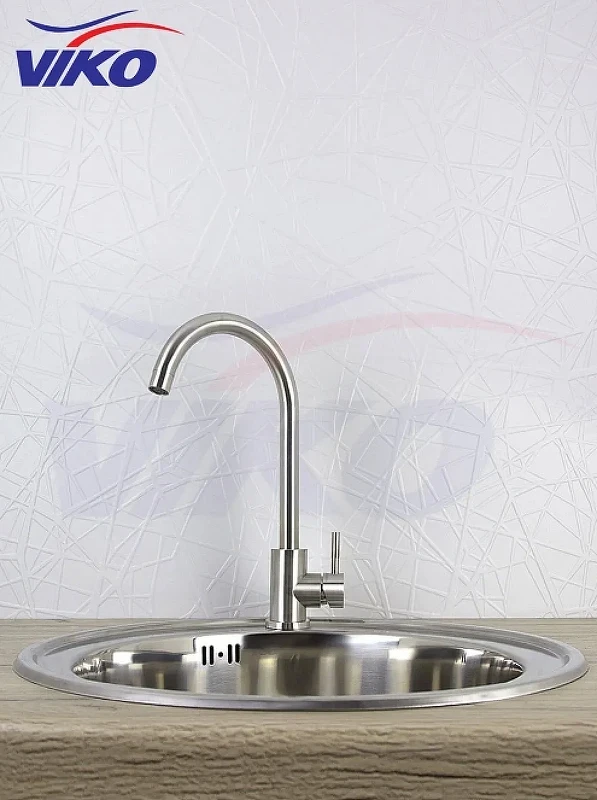Смеситель для кухни Viko V-4404 Серебро