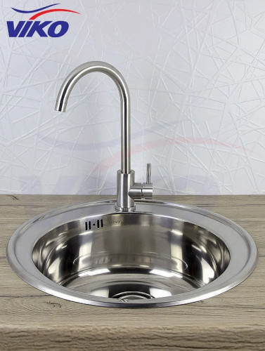 Смеситель для кухни Viko V-4404 Серебро