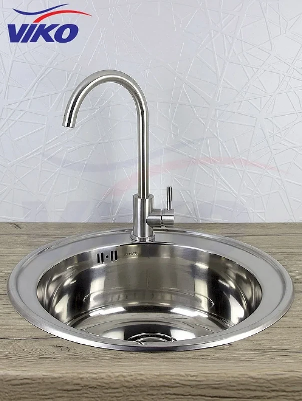 Смеситель для кухни Viko V-4404 Серебро