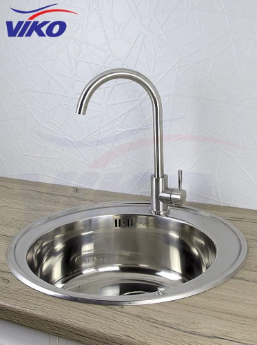 Смеситель для кухни Viko V-4404 Серебро