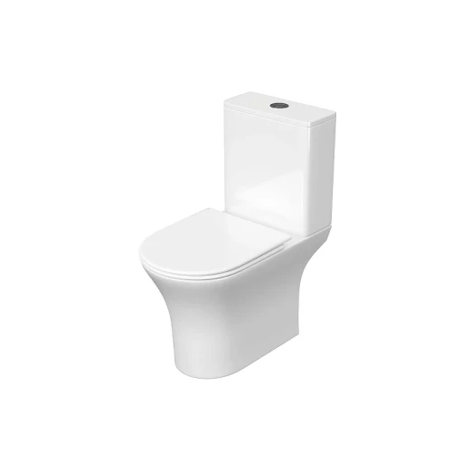 Унитаз компакт Aquatek Optima AQ4412-00 цвет Белый с бачком и сиденьем Микролифт