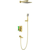 Душевая система Timo Selene SX-3069/17SM Золото матовое латунь встраиваемый