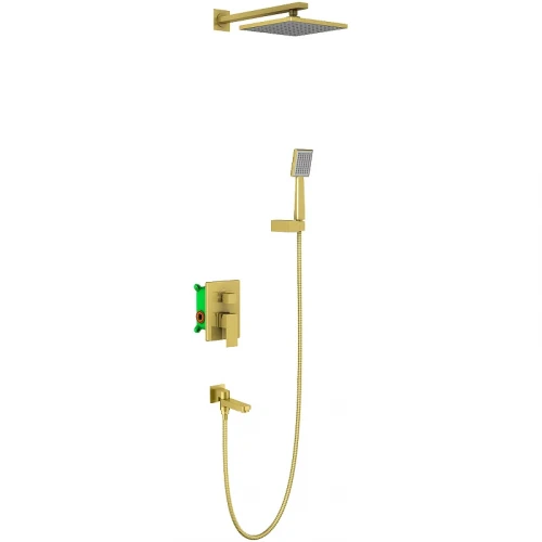 Душевая система Timo Selene SX-3069/17SM Золото матовое латунь встраиваемый