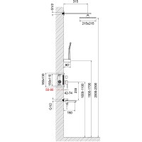 Душевая система Timo Selene SX-3069/17SM Золото матовое латунь встраиваемый