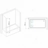 Душевая стенка RGW Z-52 80 04225208-51 профиль Хром стекло Шиншилла