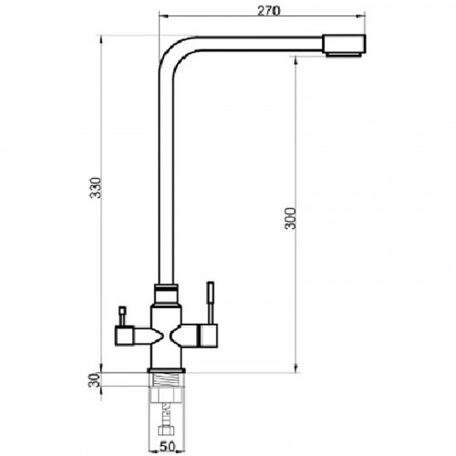 Смеситель для кухни Ростовская Мануфактура Сантехники SUS125BL-017F-015 Черный матовый нержавеющая сталь