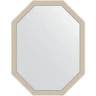 Зеркало Evoform Polygon 89х69 BY 7284 в багетной раме - Травленое серебро 52 мм стекло