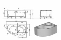 Акриловая ванна Kolpa San Lulu 170х100 L 597390 без гидромассажа