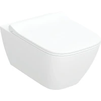 Унитаз Geberit Smyle Square 500.685.01.2 подвесной с сиденьем Микролифт