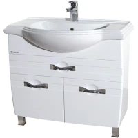 Тумба под раковину Bellezza Абрис 80 4639719130010 Белая МДФ / ЛДСП