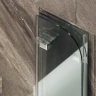 Шторка для ванны Maybah Glass MGV-581-4 750х1400 складная 3 секции Хром глянцевый стекло сатиновое