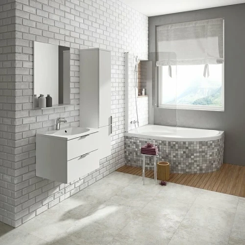 Тумба под раковину Ravak SD Rosa II 60 X000001494 подвесная Белая глянцевая МДФ / ЛДСП