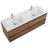 Тумба под раковину BelBagno Kraft 120 KRAFT-1200-4C-SO-2-RT подвесная Rovere Tabacco МДФ / ЛДСП
