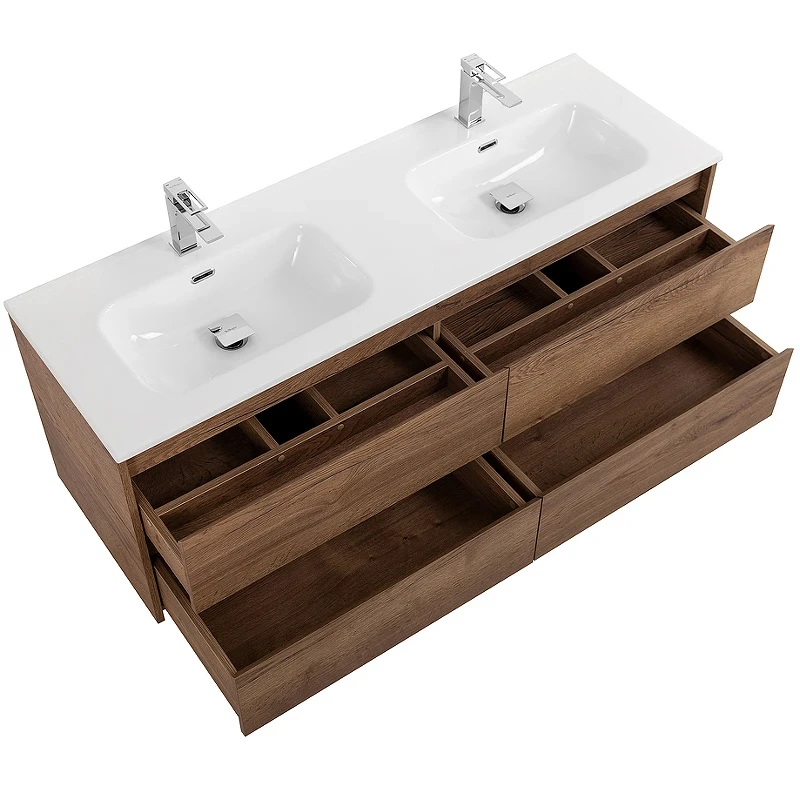Тумба под раковину BelBagno Kraft 120 KRAFT-1200-4C-SO-2-RT подвесная Rovere Tabacco МДФ / ЛДСП