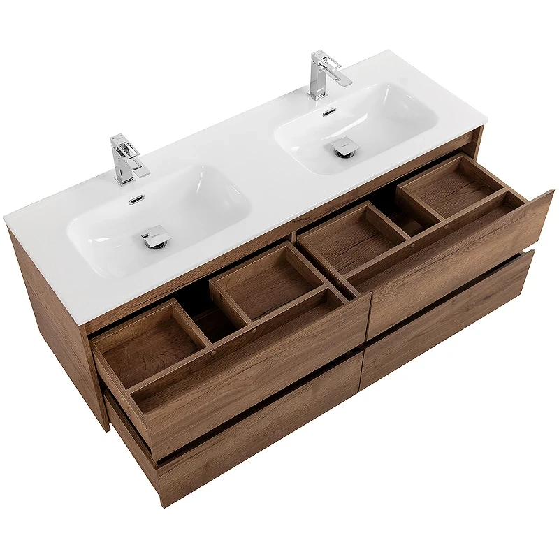 Тумба под раковину BelBagno Kraft 120 KRAFT-1200-4C-SO-2-RT подвесная Rovere Tabacco МДФ / ЛДСП