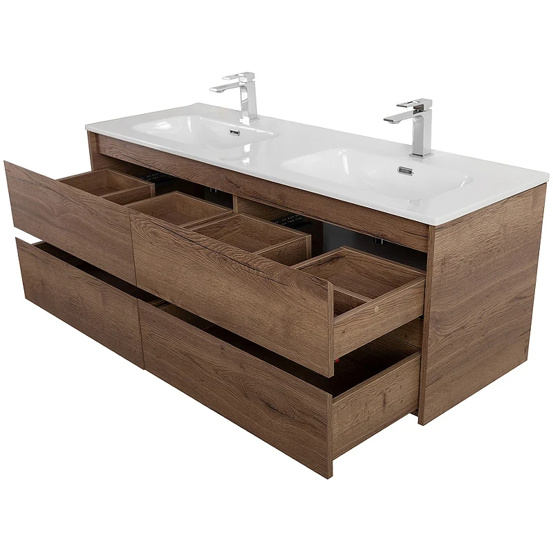 Тумба под раковину BelBagno Kraft 120 KRAFT-1200-4C-SO-2-RT подвесная Rovere Tabacco МДФ / ЛДСП