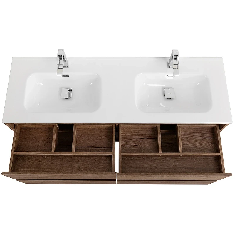 Тумба под раковину BelBagno Kraft 120 KRAFT-1200-4C-SO-2-RT подвесная Rovere Tabacco МДФ / ЛДСП