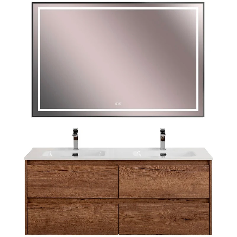 Тумба под раковину BelBagno Kraft 120 KRAFT-1200-4C-SO-2-RT подвесная Rovere Tabacco МДФ / ЛДСП