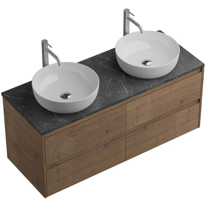 Тумба под раковину BelBagno Kraft 120 KRAFT-1200-4C-SO-2-RT подвесная Rovere Tabacco МДФ / ЛДСП
