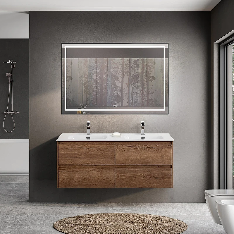 Тумба под раковину BelBagno Kraft 120 KRAFT-1200-4C-SO-2-RT подвесная Rovere Tabacco МДФ / ЛДСП