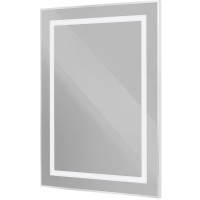 Зеркало BelBagno Kraft 60 SPC-KRAFT-600-800-SENS-AL с подсветкой Сатин с сенсорным выключателем стекло