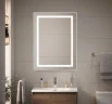 Зеркало BelBagno Kraft 60 SPC-KRAFT-600-800-SENS-AL с подсветкой Сатин с сенсорным выключателем стекло