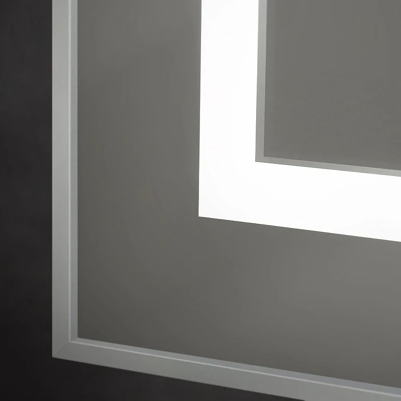 Зеркало BelBagno Kraft 60 SPC-KRAFT-600-800-SENS-AL с подсветкой Сатин с сенсорным выключателем стекло